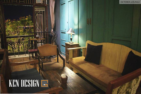 Thiết kế quán cafe October Lounge